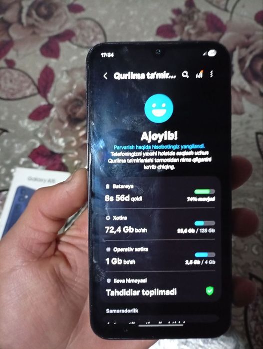 Samsung a15 yaxshi holati