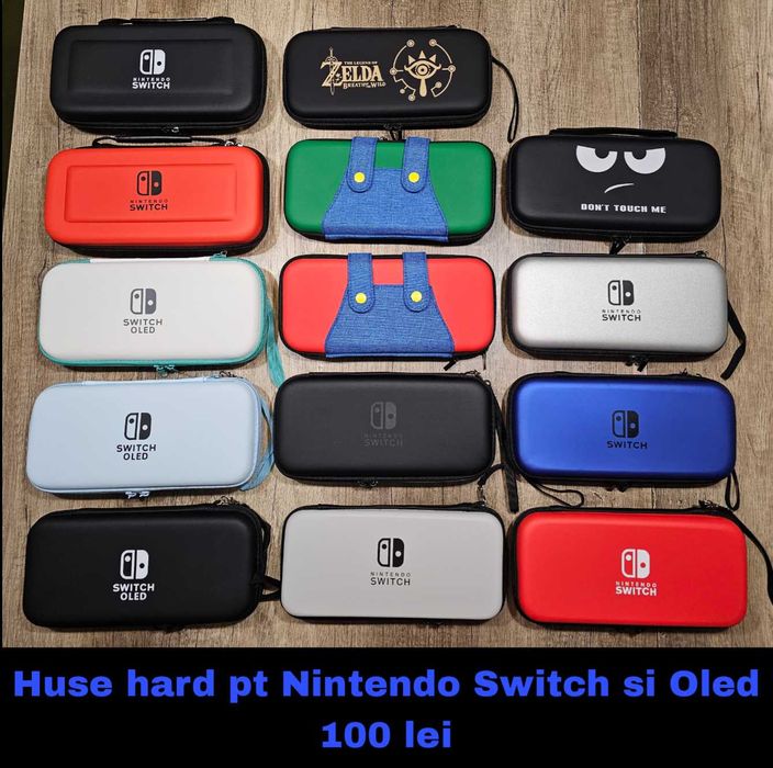 Nintendo Oled, husa, folie, joycon caps