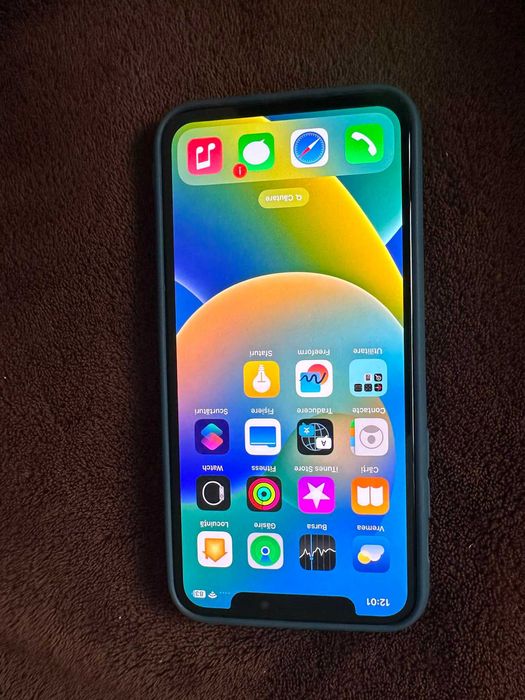 Iphone X Negru 64 GB Baterie 100% Liber de retea Impecabil