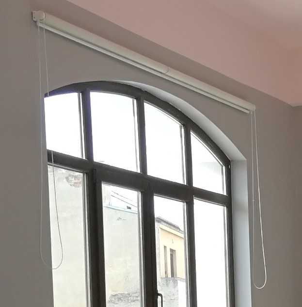 RULOU geam, jaluzea/perdea opaca OFF WHITE 2 bucati