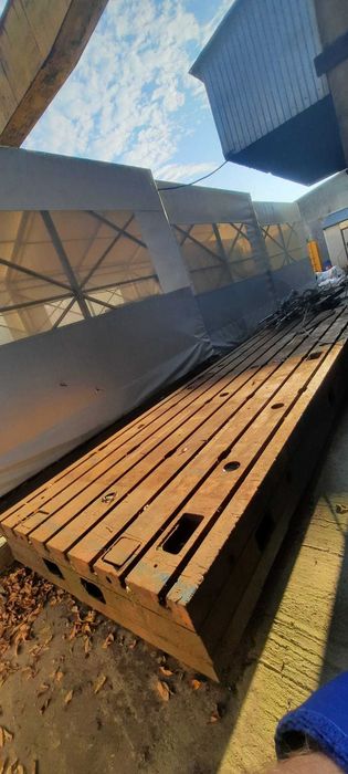Vand mese montaj din fonta cu canale T, dimensiuni 6000x2000x400