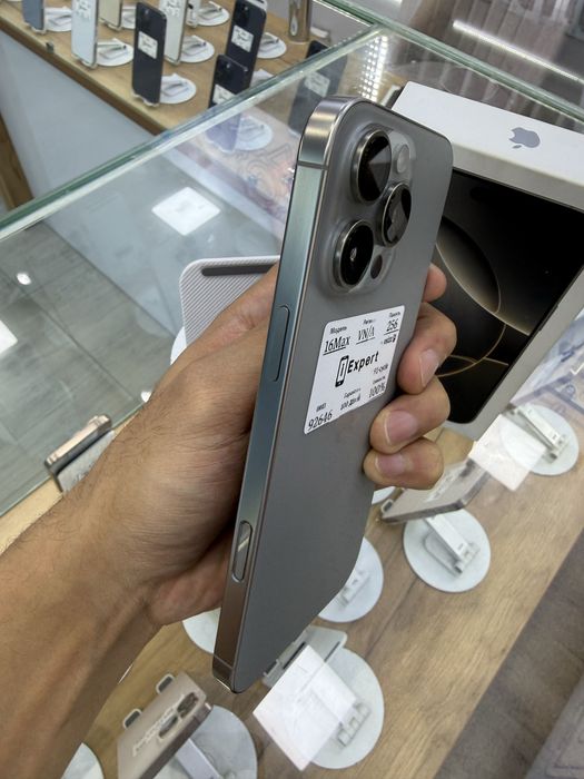 iPhone 16 Pro Max 256gb 100% ideal 91 sikl 3 oy garantiya!