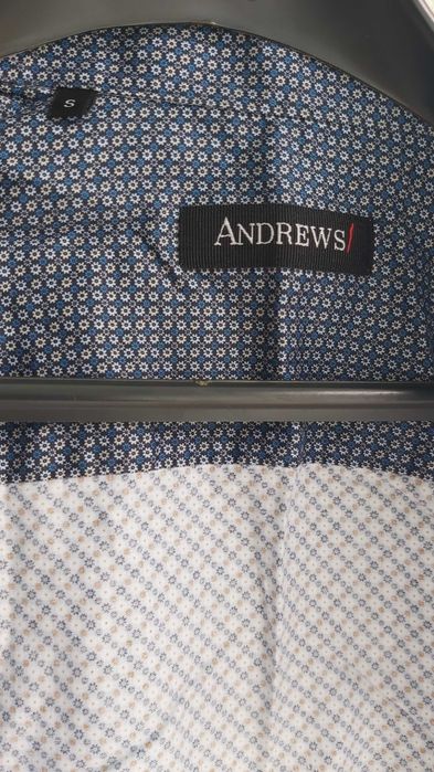 Памучна риза с къс ръкав Andrew's, S размер - като нова