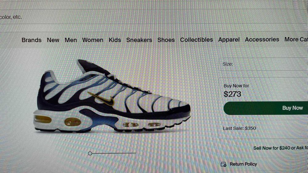 Nike Air Max Plus White Navy Gold, оригинални, номер 43