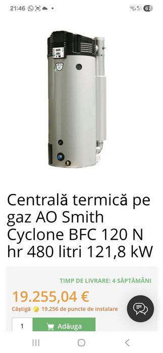 Centrala termica,cazan industrial
