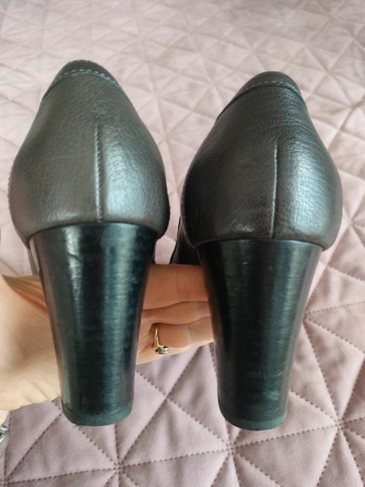 HOGL 38 номер, дамски обувки естествена кожа с ток