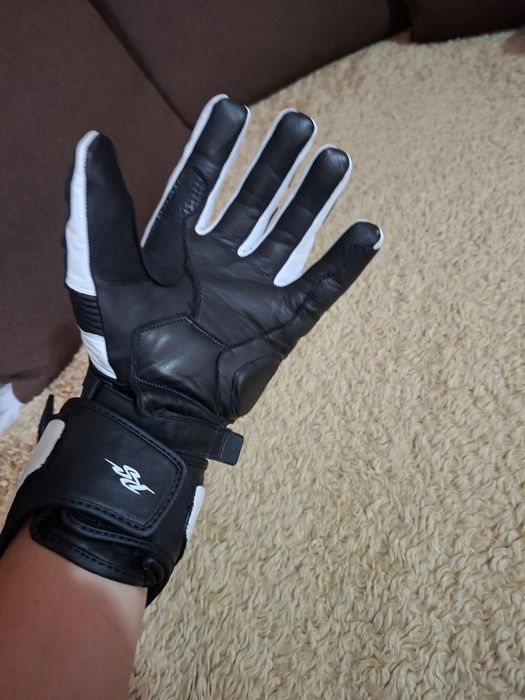 Manusi moto noi piele XL