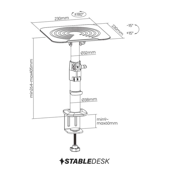 Suport Boxe desktop StableDesk