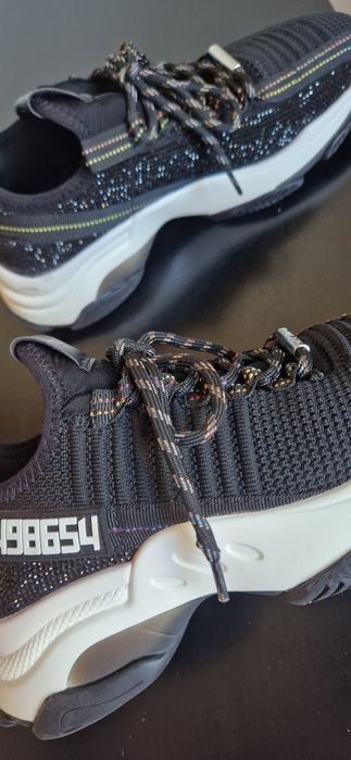 Sneakers negri cu strasuri