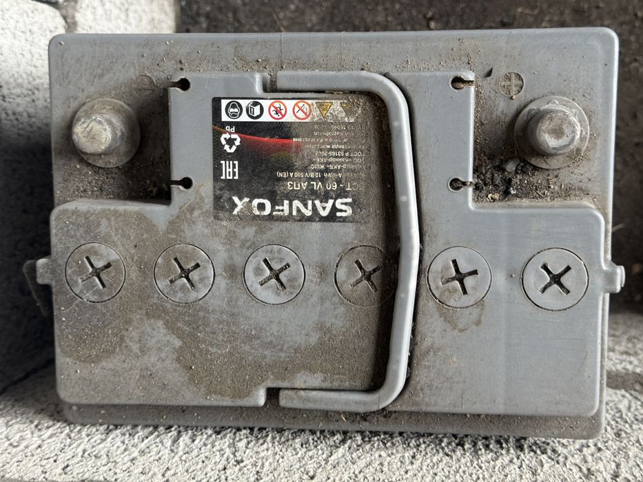 Аккумулятор SANFOX 60Ah, 12V 500A (EN)