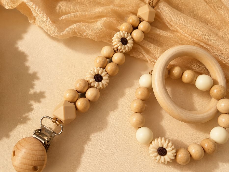 Set bebe lant suzeta jucarie