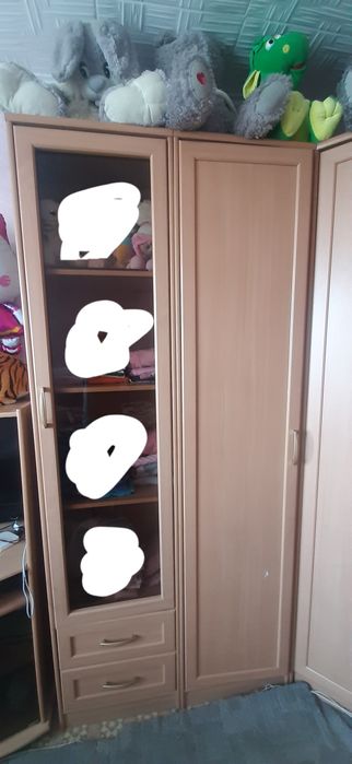 Угловой шкаф с стенкой