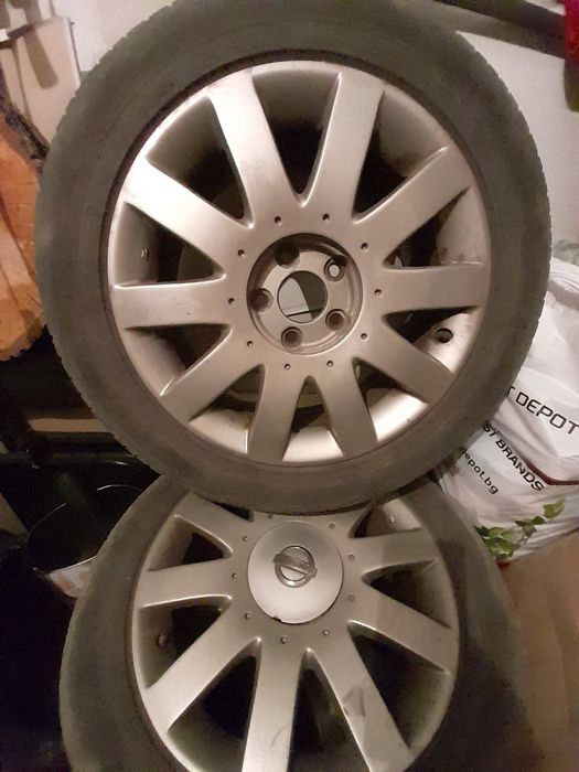 Джанти с гуми 5х114.3 от Nissan Primera
