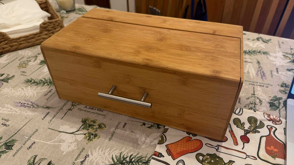 Бамбукова кутия за хляб 36х20х14 см