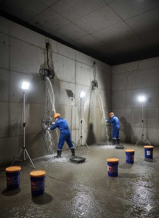 Защита влажных помещений, санузлов, бомбоубежищ, коллекторов и шахт