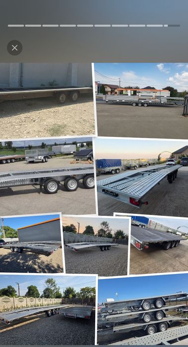 Vand din stoc remorci noi de la 750 kg in sus locația Râmnicu Sărat