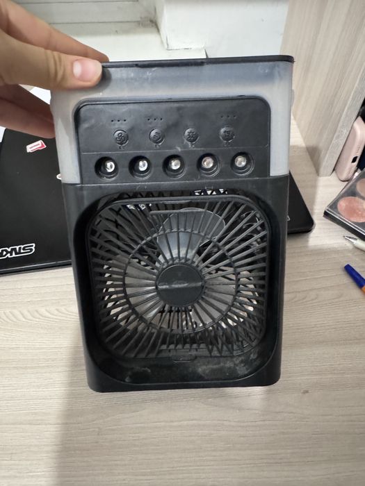 охладитель воздуха с мини вентилятором, с подсветкой