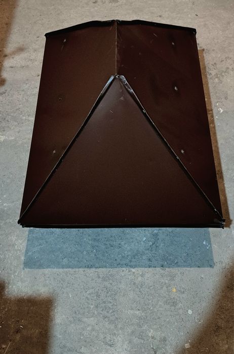 Коминна шапка - ламарина RAL8017