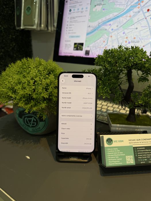 Magazin Vindem Iphone 14 Pro 256 GB 100%