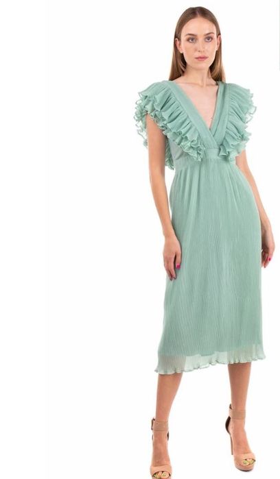 Нова с етикет TOPSHOP дамска дълга рокля - размер EUR-36/UK-8