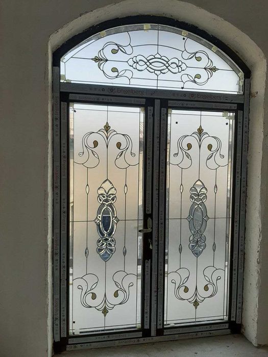 Витраж стекло | Vitraj oyna | gulli oyna | toshli oyna | gulli eshik