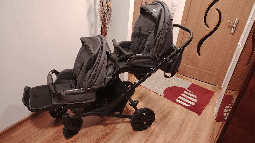 Carucior 3 in 1 pentru gemeni Kunert Booster