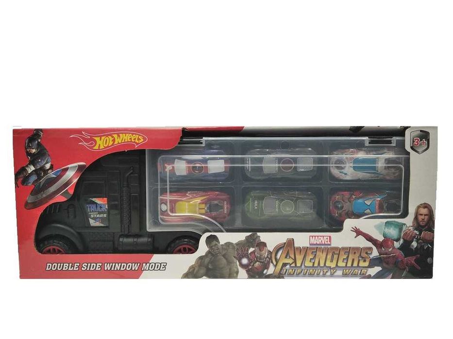 Детска играчка камион автовоз с 6 коли