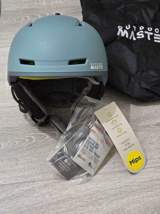 Cască ski/snowboard OutdoorMaster MIPS turcoaz, mărime S