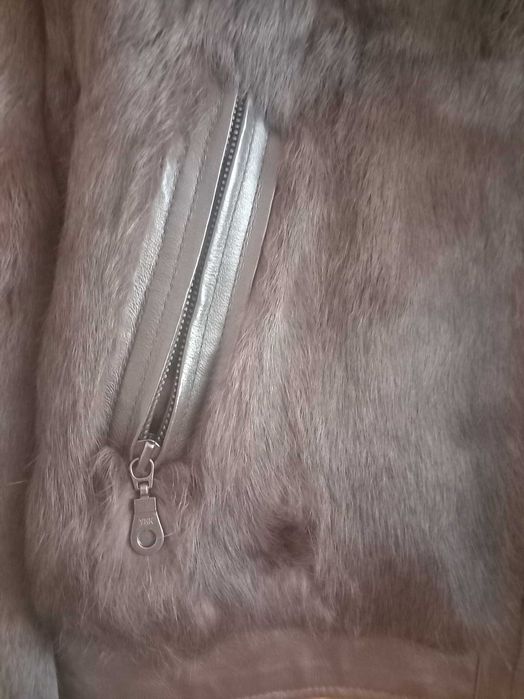 Дамско яке с естествен косъм