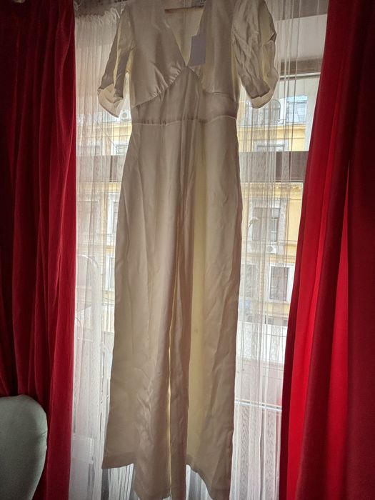 Salopetă elegantă Ivy & Oak, albă, mărimea 36