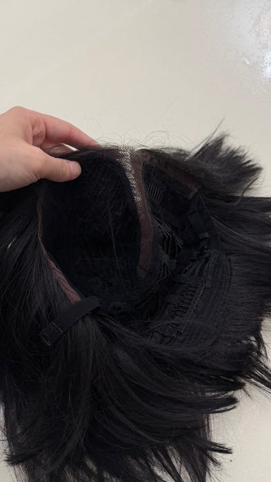 Парик карэ черный бу