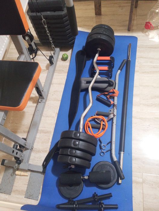 Aparat forță + gantere și haltere