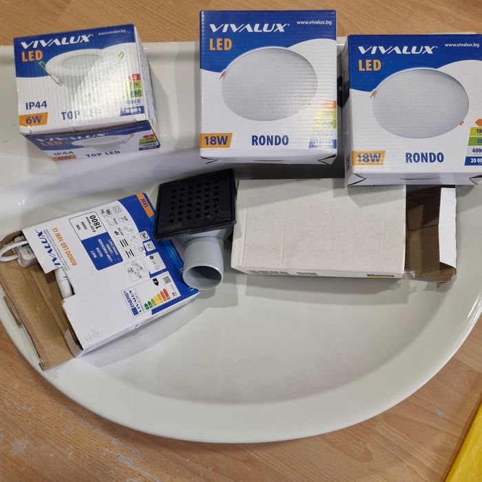 Мивка на Видима 60см +тръбен сифон + подов сифон + луничките ...