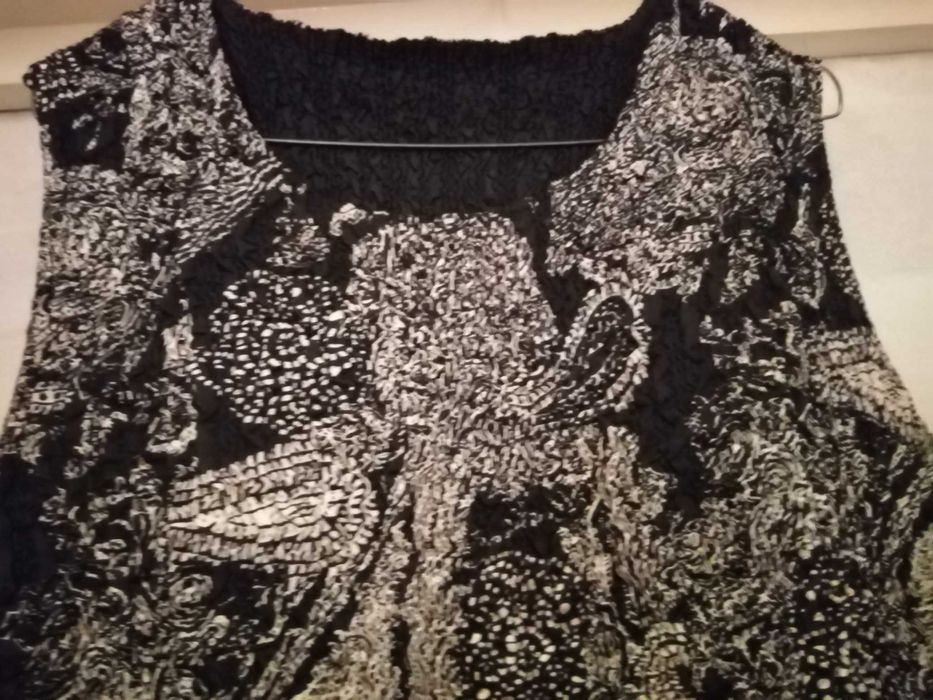 Compleu din matase vegetala creponata