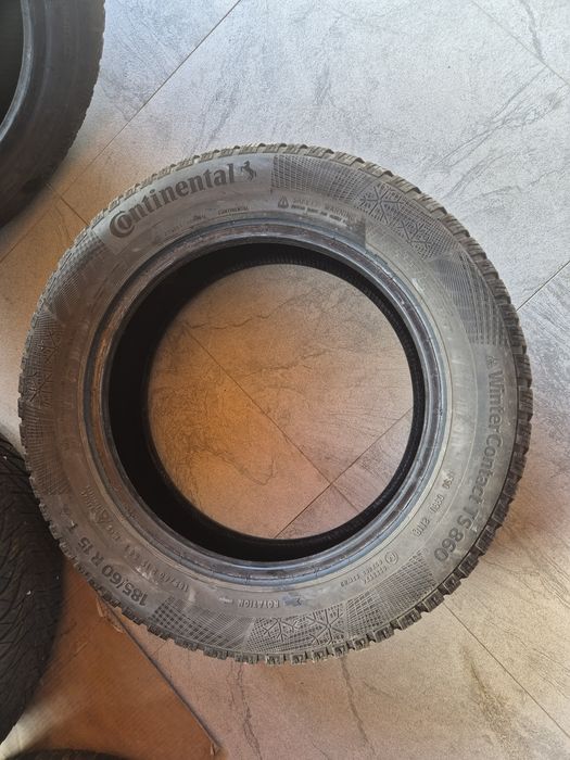 Vând cauciucuri 185/60/15 M+S set complet imp Germania//Continental//