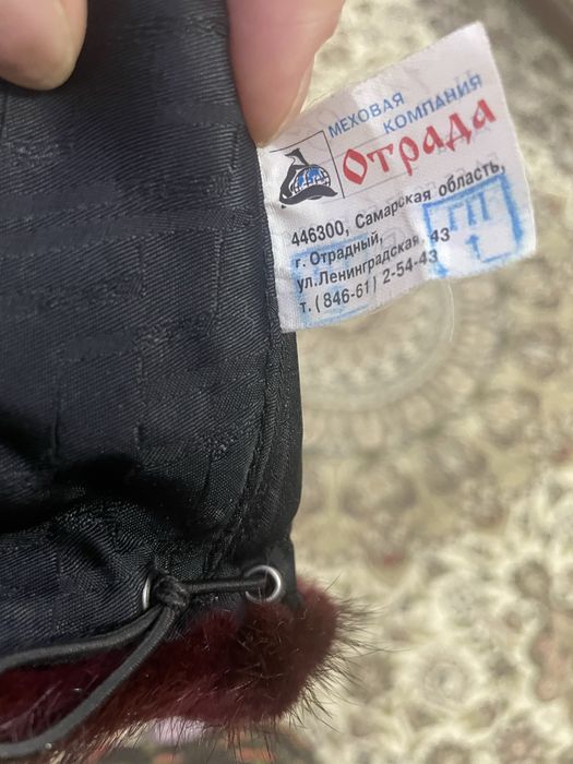 Женская шапка из норки