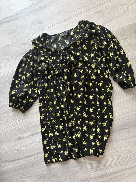 Rochie asos neagra cu galben