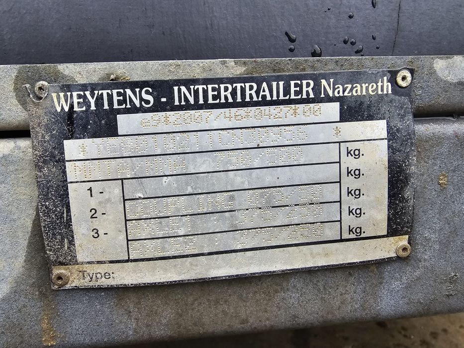 Remorca Weytens 750kg an 2013