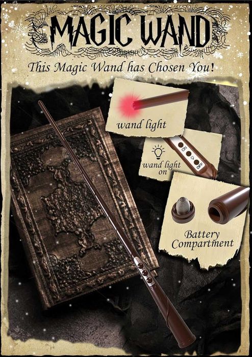 Плаващи свещи с пръчка, 12 бр. магически висящи свещи с 13 AAA батерии