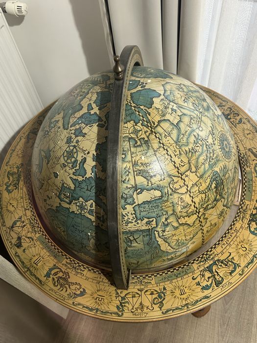 Glob-bar / Globe Bar decorativ – stare foarte bună, finisaj elegant