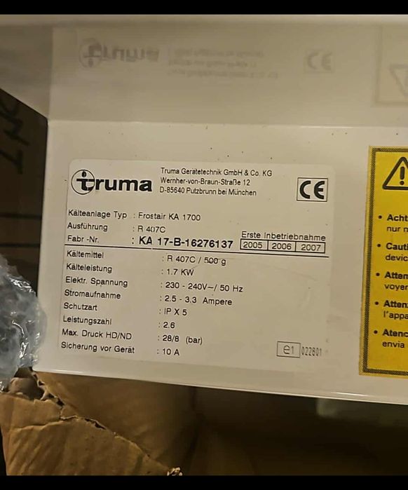 Aer conditionat  rulota  de podea ac truma frostair 1700 autorulota