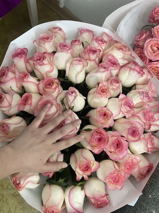 Нежный букет из роз