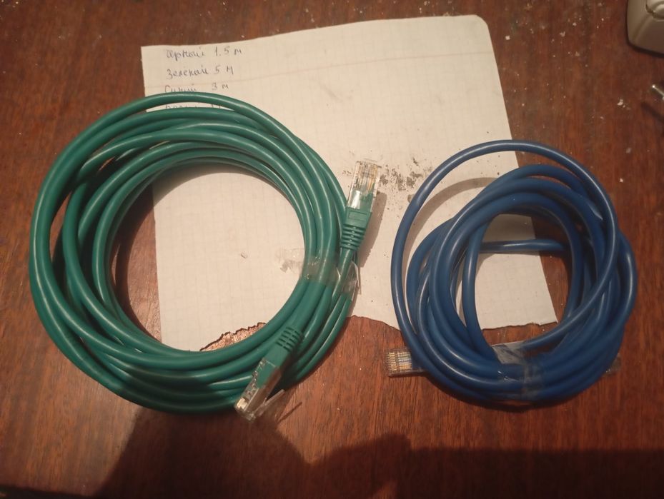 Кабель utp lan готовый , обжатый протестирован