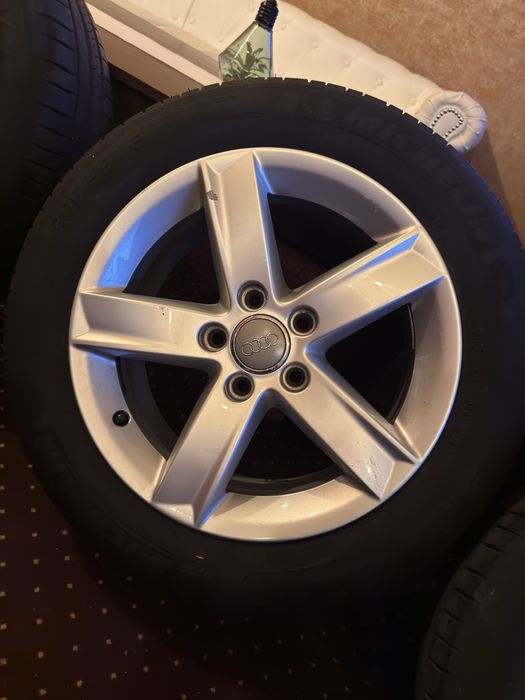 Set jante aluminiu cu anvelope vara , Audi A3, 205/55/r16