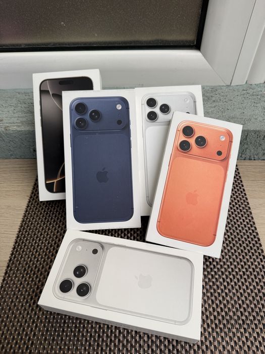 НОВ!iPhone 17 Pro max SILVER Deep BLUE ORANGE 256GB айфон 17 про макс ЛИЗИНГ TBI*47€/м