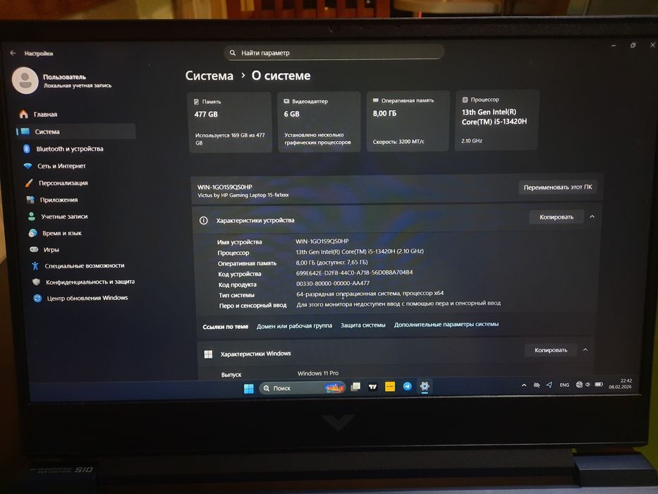 Victus gaming Notebook