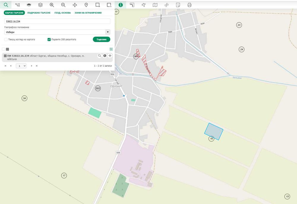 Земеделска земя 28 дка, Поморие, Оризаре