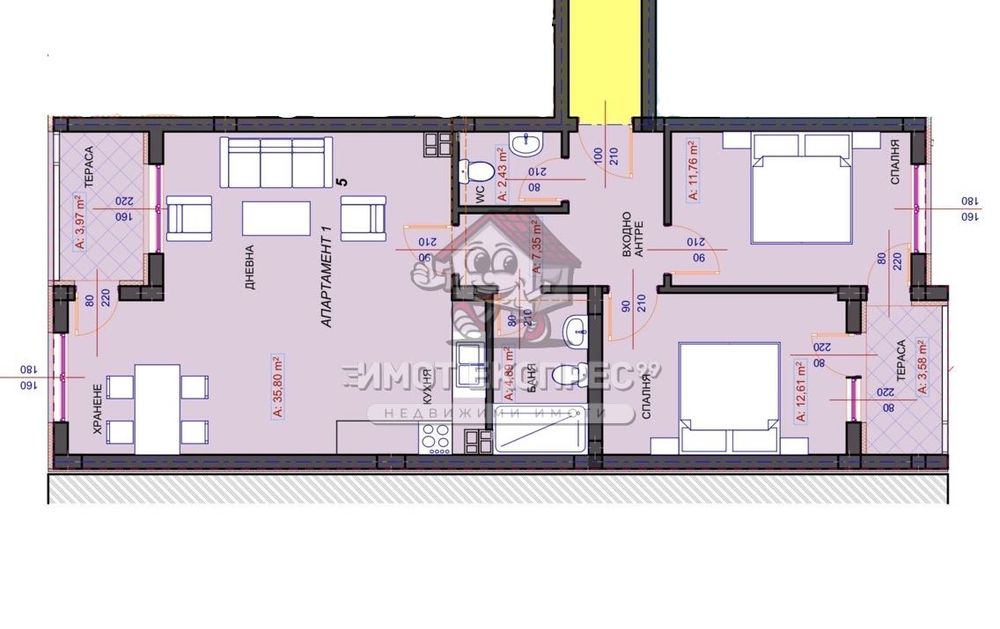 Продава се Тристаен апартамент в Асеновград - 110 кв.м за 950 €/кв.м - Снимка #1