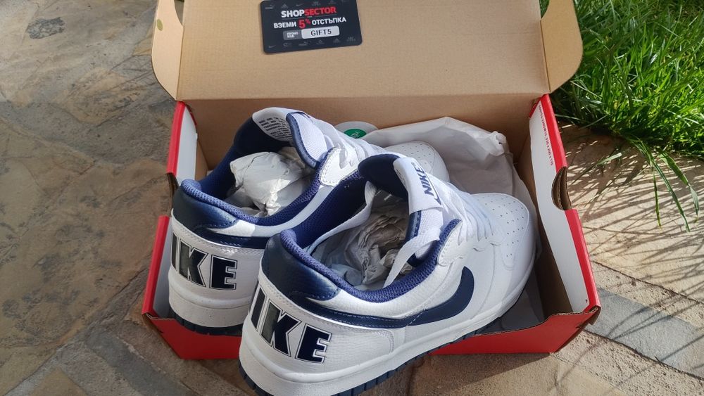 Маратонки NIKE Big Low Естествена кожа