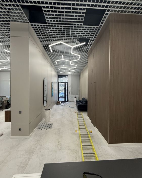 Установка бамбуковых панели .